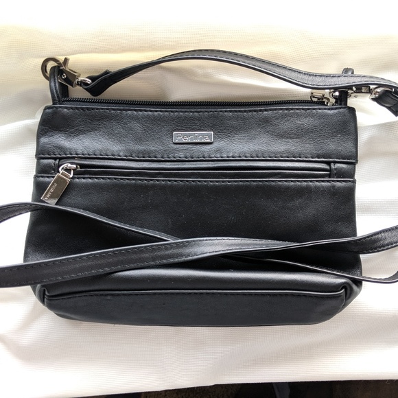 Perlina Bags Perlina Black Leather Small Shoulder Bag Poshmark